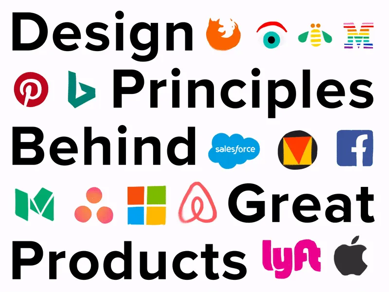 Design Principles Behind Great Products