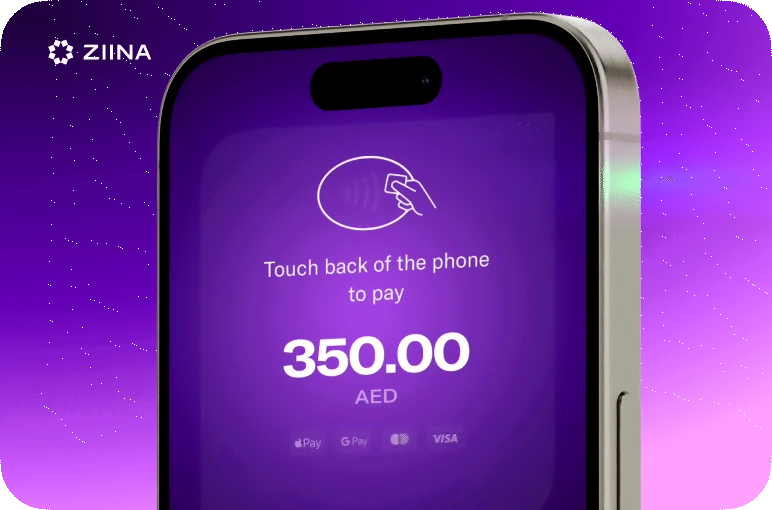 Ziina – purple product animation